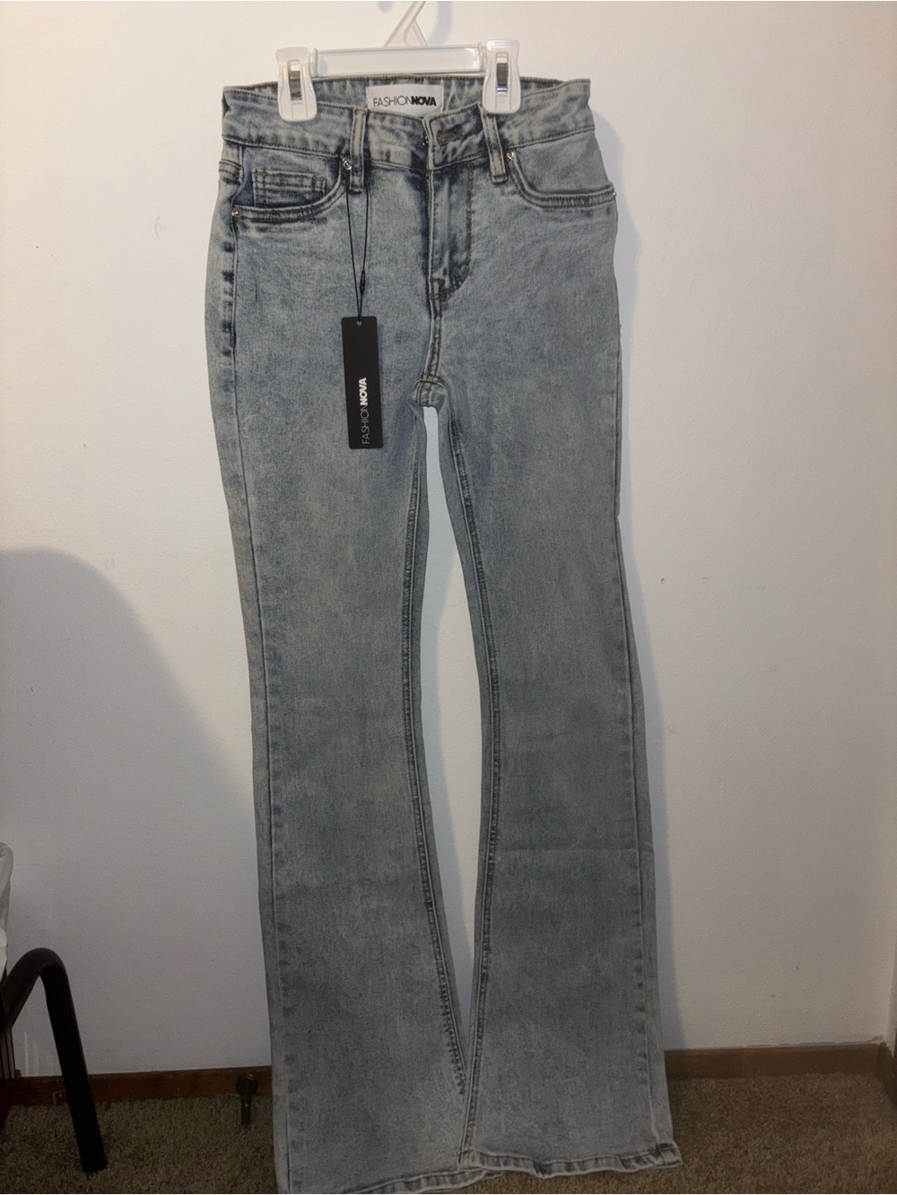 Fashion Nova Light Blue Flare Jeans